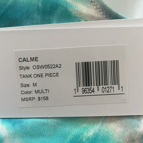 NWT Johnny Was Calme Tank Tie Dye One Piece Swimsuit Medium - Picture 8 of 10